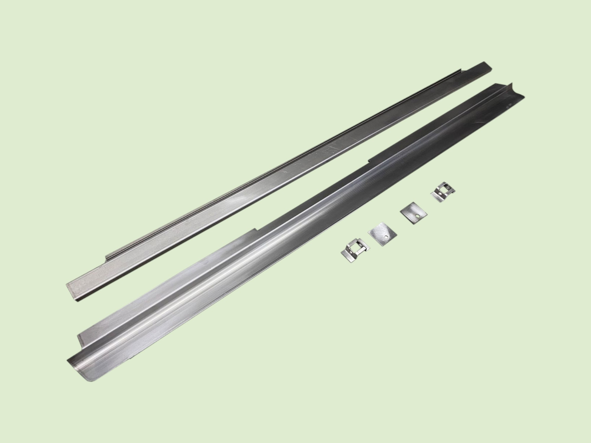 Top frame set with hood support Unimog 411 - Lijst2um0290 photoroom - UM0290