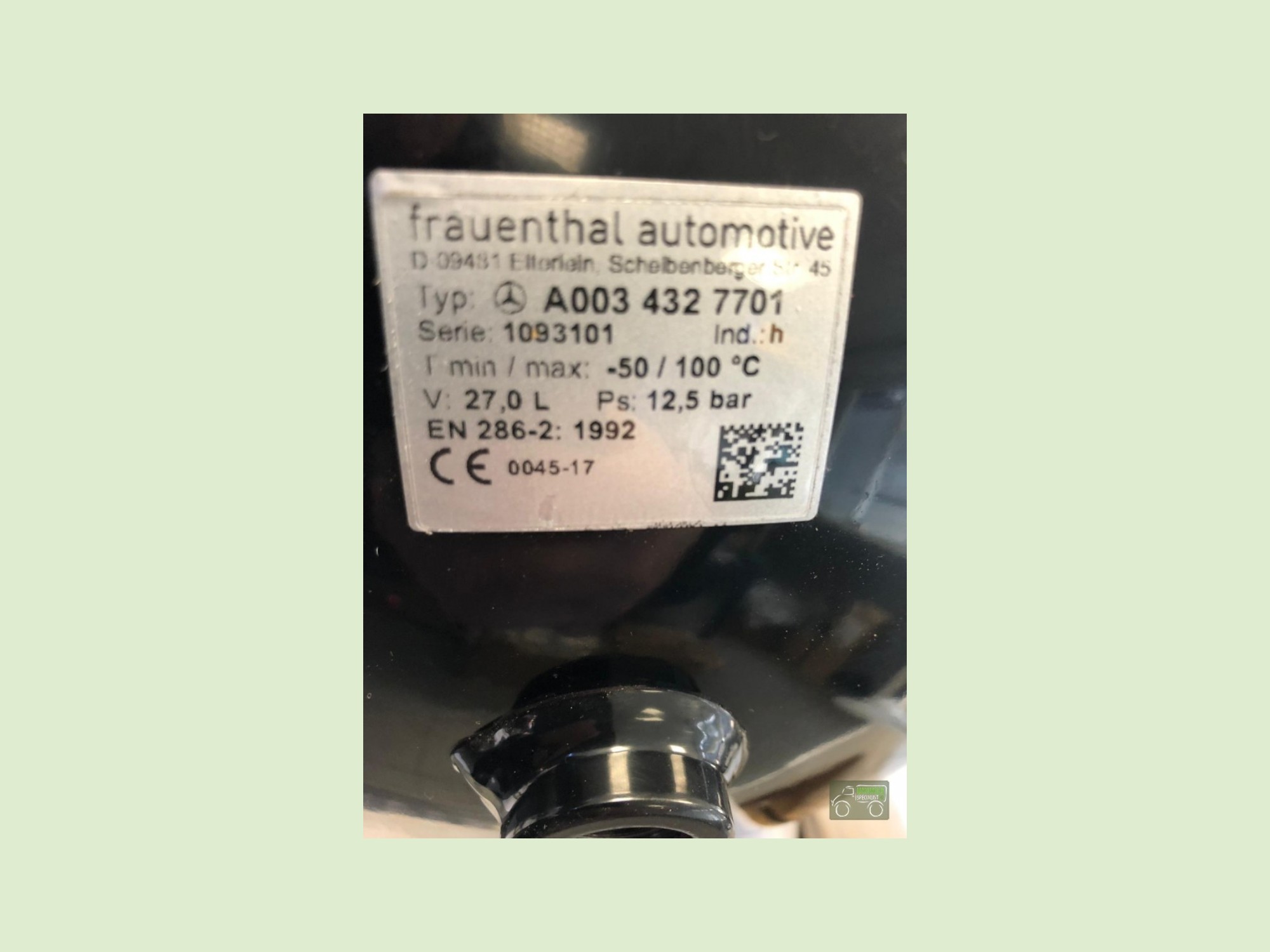 Luchtketel 27L - Luchtketel30034327701u - 0034327701U