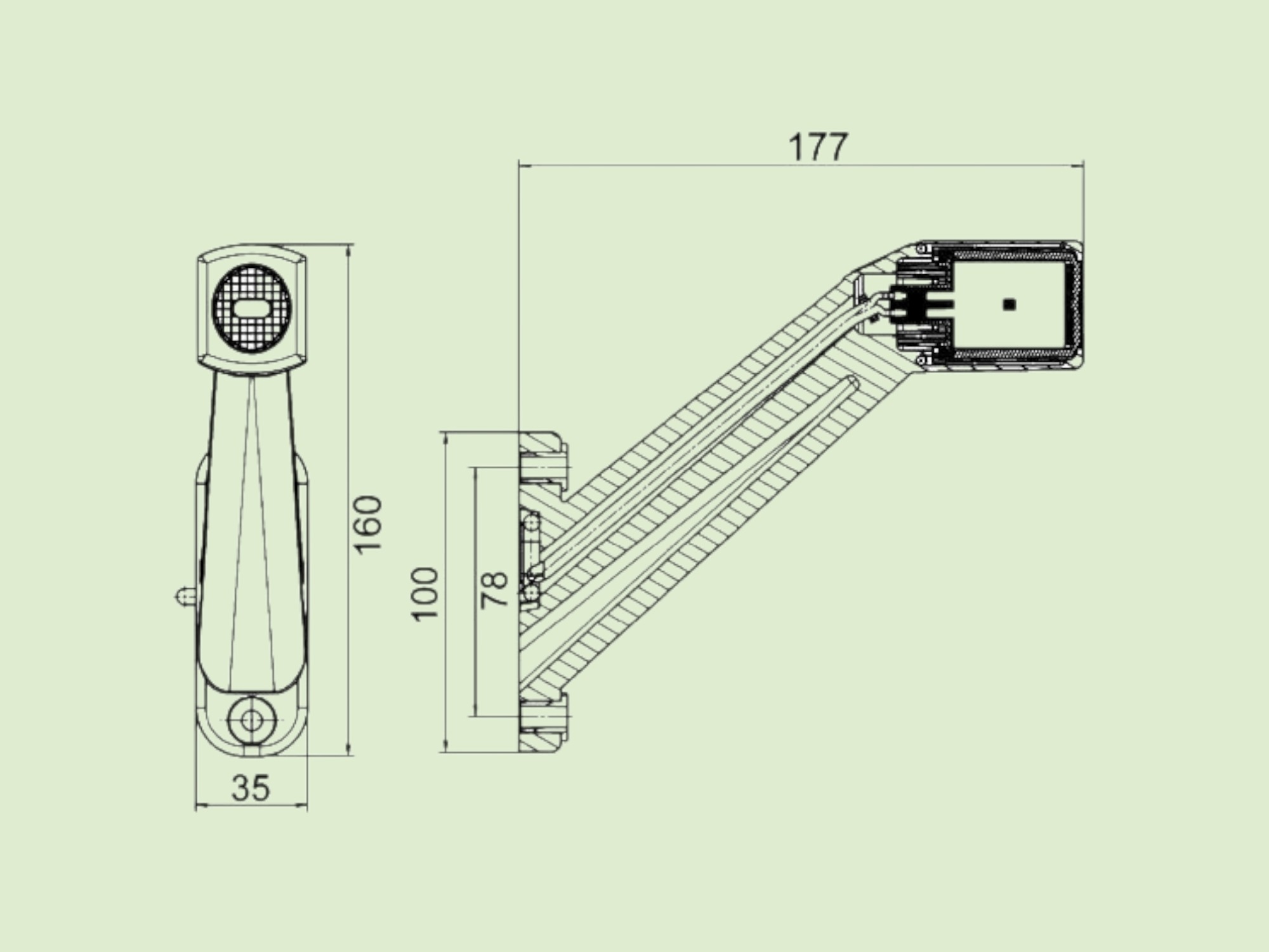 Begrenzungsleuchte links - Markeringslichtlinks310536u - 10536U