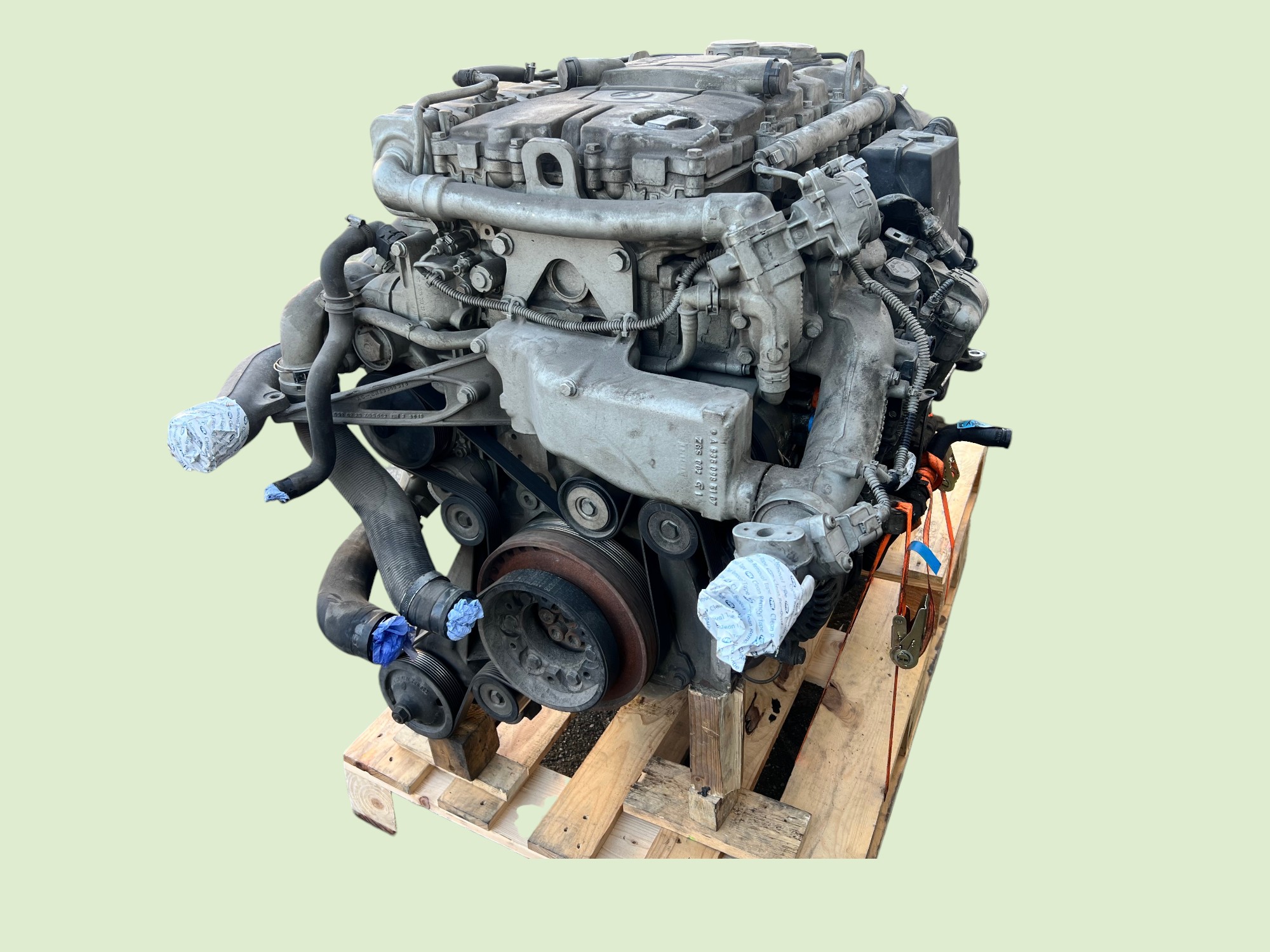 Gebrauchter Motor OM934, ohne Hydraulikpumpe und Kupplungssatz - Motor310686u photoroom - 10686U