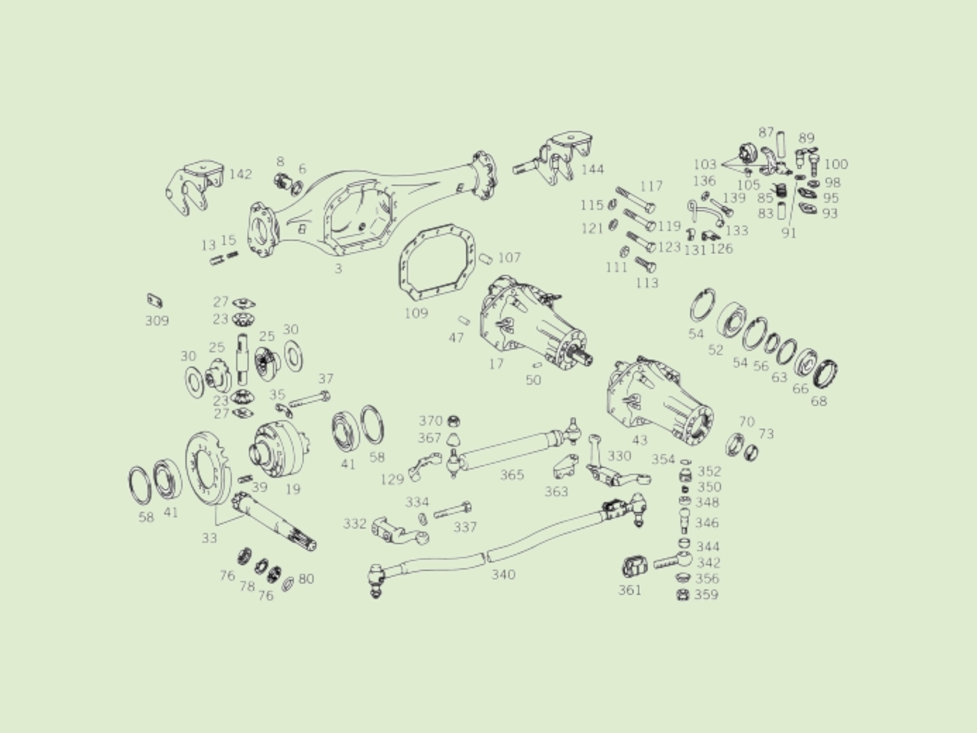 Lenkungsd&auml;mpfer Unimog 404 - Stuurdemper210622u photoroom - 10622U