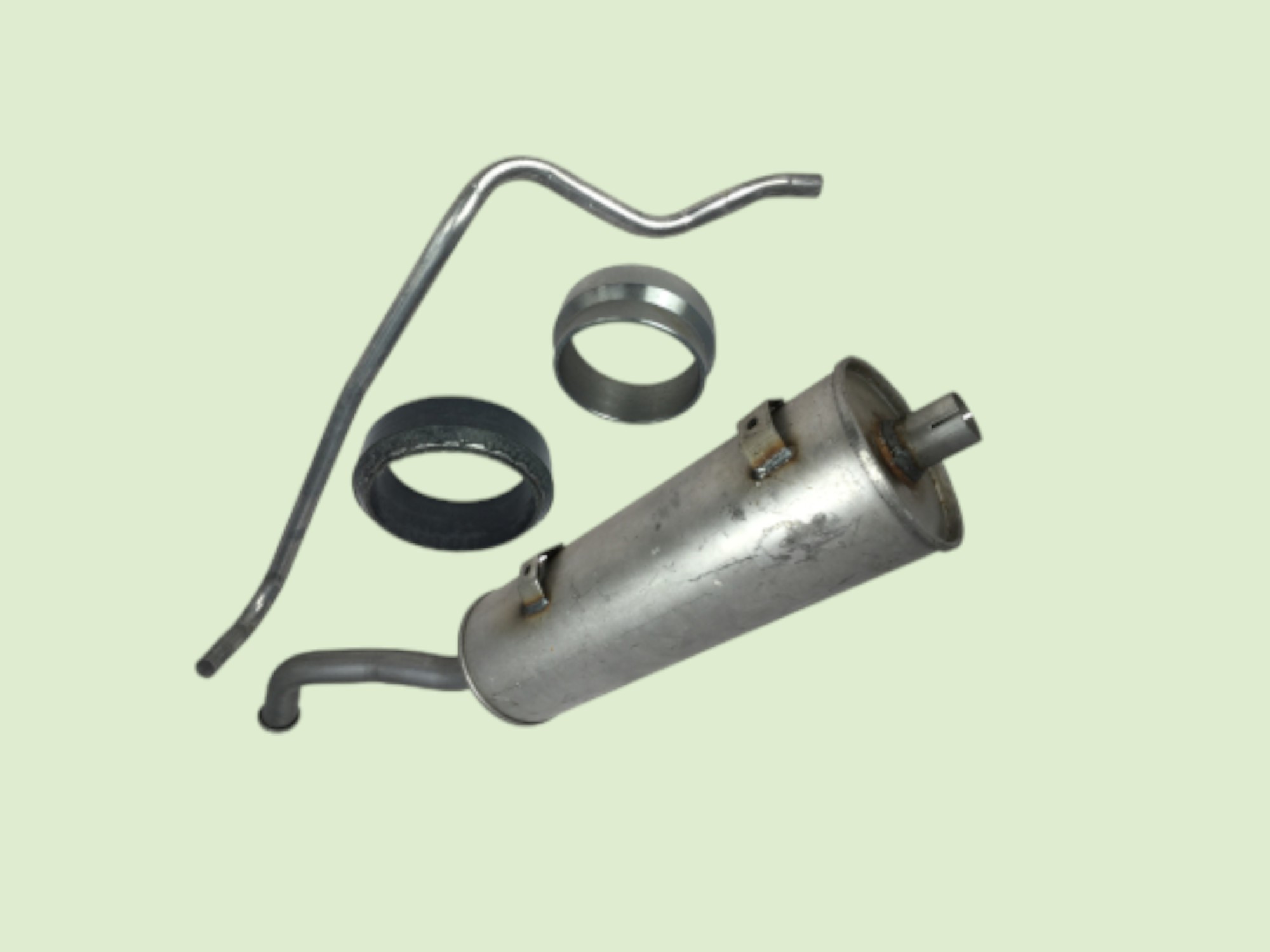 Complete uitlaatsysteem voor Unimog 411 - Uitlaat411compleet110637u photoroom - 10637U