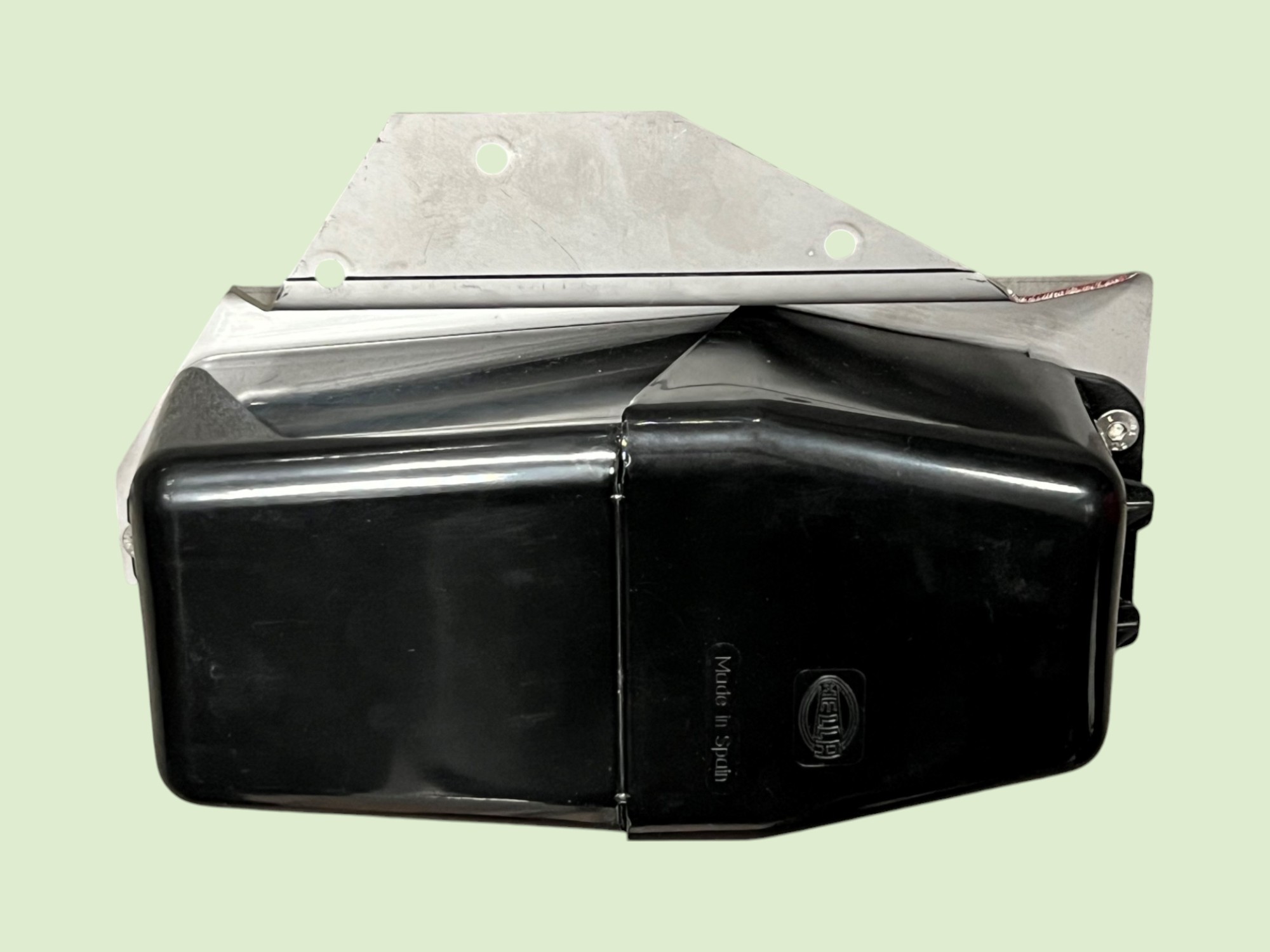 Warning light for Unimog 403, 406, 413, 416 and 421 Cabrio, right door including mounting (stainless steel) - Waarschuwingslicht310496u - 10496U