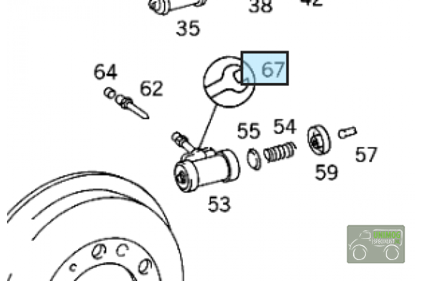 Rep. set wheel brake cylinder