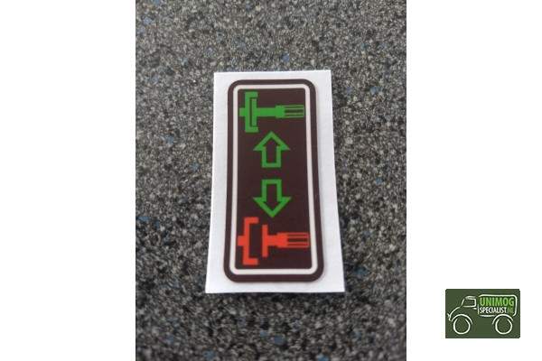 PTO clutch sticker